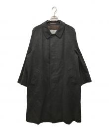 Aquascutum（アクアスキュータム）の古着「カシミヤステンカラーコート」｜グレー