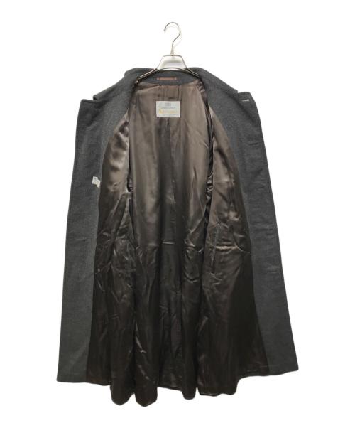 Aquascutum（アクアスキュータム）Aquascutum (アクアスキュータム) カシミヤステンカラーコート グレー サイズ:不明の古着・服飾アイテム