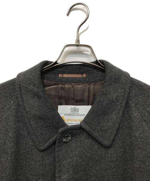 Aquascutum（アクアスキュータム）Aquascutum (アクアスキュータム) カシミヤステンカラーコート グレー サイズ:不明の古着・服飾アイテム