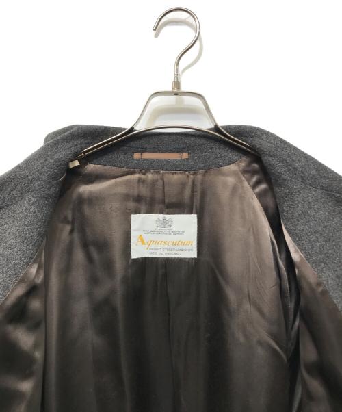 Aquascutum（アクアスキュータム）Aquascutum (アクアスキュータム) カシミヤステンカラーコート グレー サイズ:不明の古着・服飾アイテム