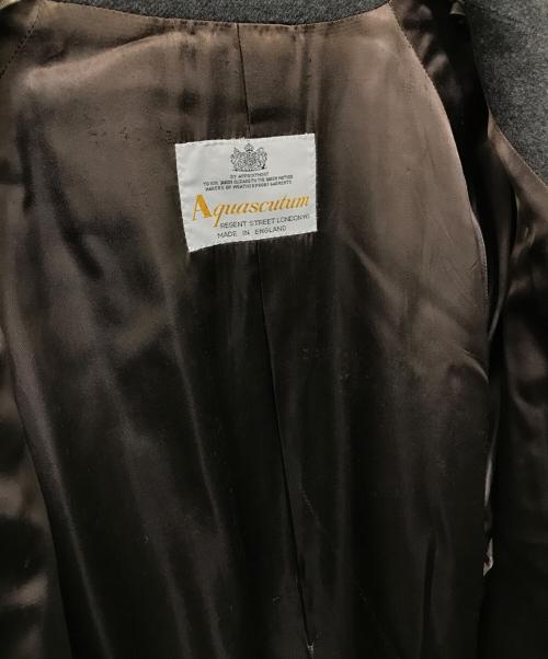 Aquascutum（アクアスキュータム）Aquascutum (アクアスキュータム) カシミヤステンカラーコート グレー サイズ:不明の古着・服飾アイテム
