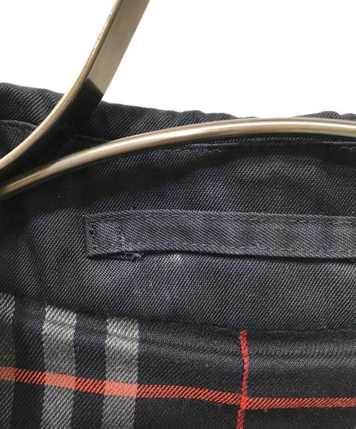 Burberry's（バーバリーズ）Burberry's (バーバリーズ) チェックライニングステンカラーコート ネイビー サイズ:50の古着・服飾アイテム