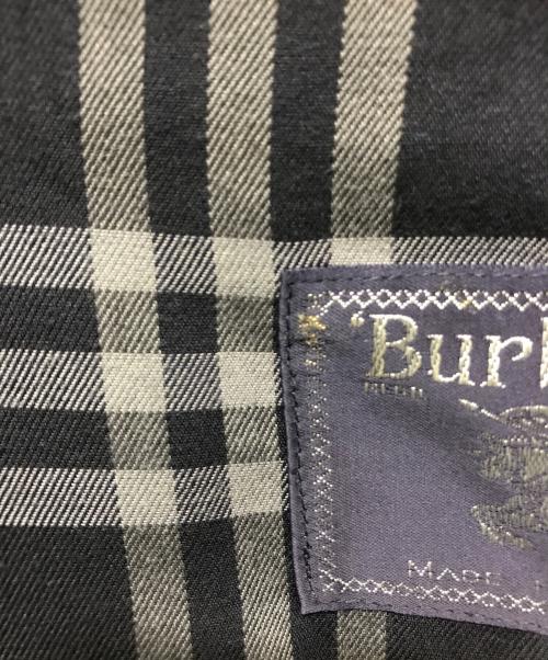 Burberry's（バーバリーズ）Burberry's (バーバリーズ) チェックライニングステンカラーコート ネイビー サイズ:50の古着・服飾アイテム