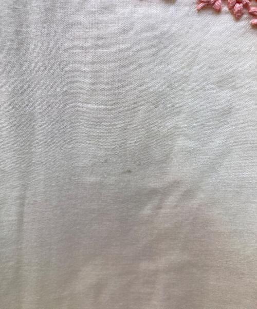 ne quittez pas（ヌキテパ）ne quittez pas (ヌキテパ) Cotton Chikan Embroidery V-Neck Dress イエロー サイズ:Sの古着・服飾アイテム