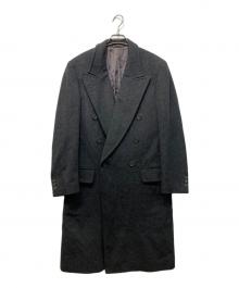 dunhill（ダンヒル）の古着「カシミヤダブルコート」｜チャコールグレー