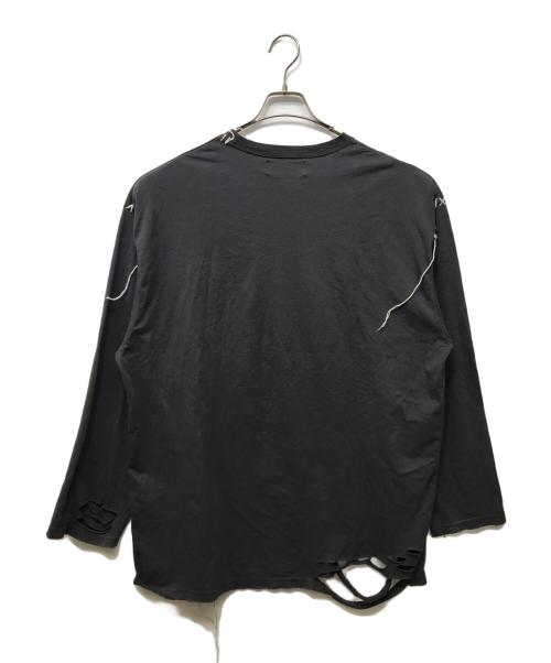 DISCOVERED（ディスカバード）DISCOVERED (ディスカバード) LOOPING DAMAGE CUTSEWN グレー サイズ:Mの古着・服飾アイテム
