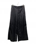 MM6 Maison Margielaエムエムシックスメゾンマルジェラ）の古着「ワイドパンツ」｜ブラック