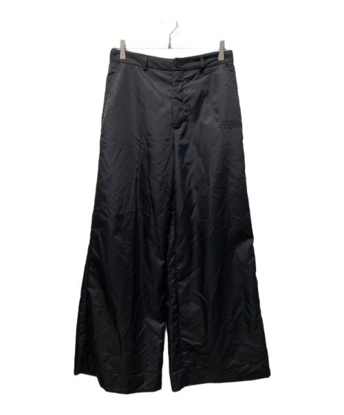 MM6 Maison Margiela（エムエムシックスメゾンマルジェラ）MM6 Maison Margiela (エムエムシックスメゾンマルジェラ) ワイドパンツ ブラック サイズ:38の古着・服飾アイテム