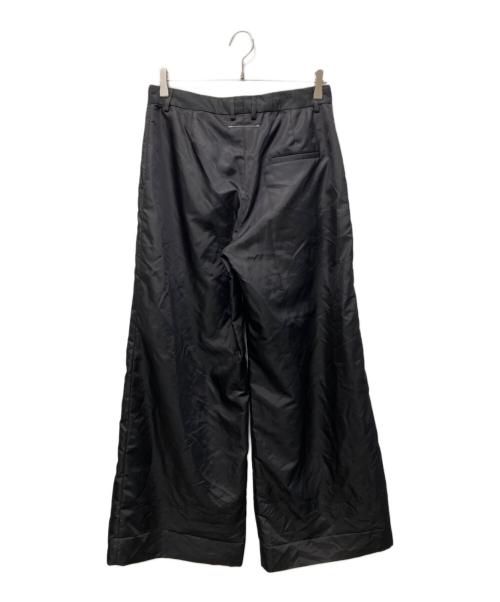 MM6 Maison Margiela（エムエムシックスメゾンマルジェラ）MM6 Maison Margiela (エムエムシックスメゾンマルジェラ) ワイドパンツ ブラック サイズ:38の古着・服飾アイテム