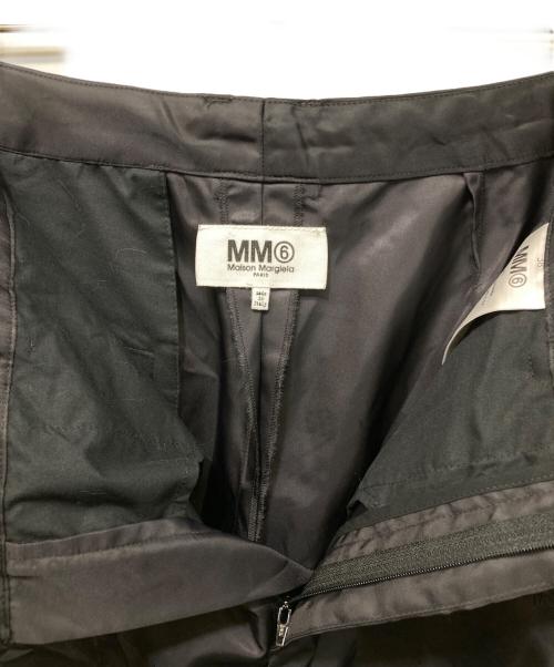 MM6 Maison Margiela（エムエムシックスメゾンマルジェラ）MM6 Maison Margiela (エムエムシックスメゾンマルジェラ) ワイドパンツ ブラック サイズ:38の古着・服飾アイテム