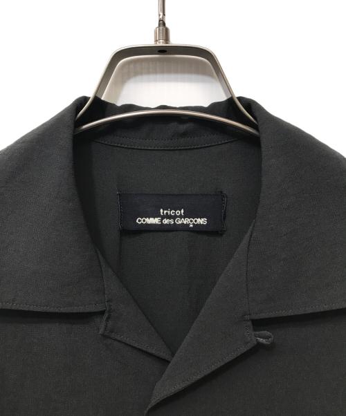 tricot COMME des GARCONS（トリココムデギャルソン）tricot COMME des GARCONS (トリココムデギャルソン) オープンカラーシャツ ブラック サイズ:Freeの古着・服飾アイテム