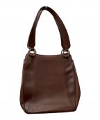 BVLGARIブルガリ）の古着「MAEBEA レザートートバッグ」｜ブラウン