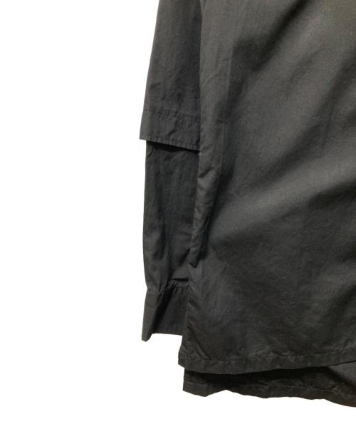 GROUND Y（グラウンドワイ）GROUND Y (グラウンドワイ) レイヤードシャツ ブラック サイズ:1の古着・服飾アイテム
