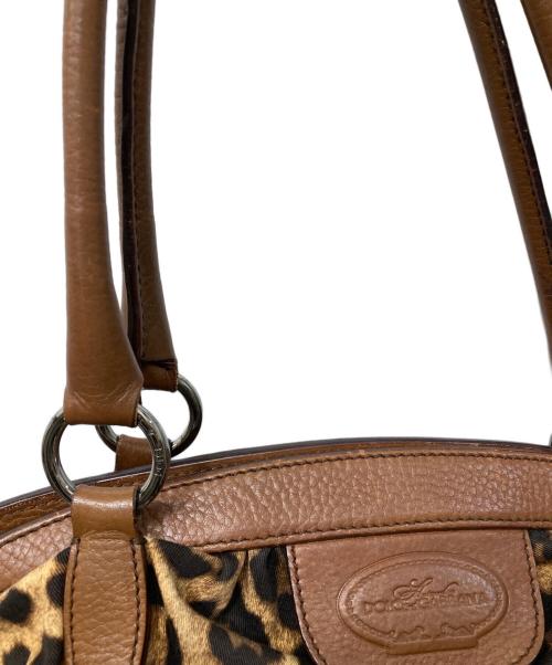 DOLCE & GABBANA（ドルチェ＆ガッバーナ）DOLCE & GABBANA (ドルチェ＆ガッバーナ) レオパード柄ハンドバッグ ブラウンの古着・服飾アイテム
