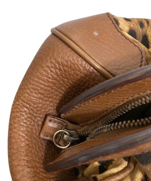 DOLCE & GABBANA（ドルチェ＆ガッバーナ）DOLCE & GABBANA (ドルチェ＆ガッバーナ) レオパード柄ハンドバッグ ブラウンの古着・服飾アイテム