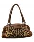 DOLCE & GABBANA（ドルチェ＆ガッバーナ）の古着「レオパード柄ハンドバッグ」｜ブラウン