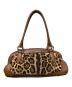 DOLCE & GABBANA (ドルチェ＆ガッバーナ) レオパード柄ハンドバッグ ブラウン：18000円