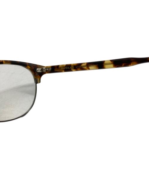 MOSCOT（モスコット）MOSCOT (モスコット) YUKEL ハーフリムサングラス ブラウン×イエロー サイズ:SIZE 48□22-150の古着・服飾アイテム
