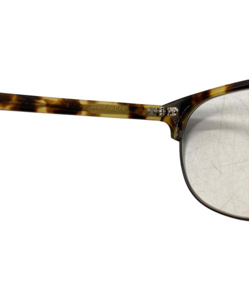 MOSCOT（モスコット）MOSCOT (モスコット) YUKEL ハーフリムサングラス ブラウン×イエロー サイズ:SIZE 48□22-150の古着・服飾アイテム