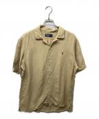 POLO RALPH LAURENポロ・ラルフローレン）の古着「リネンシルクオープンカラーシャツ」｜ベージュ