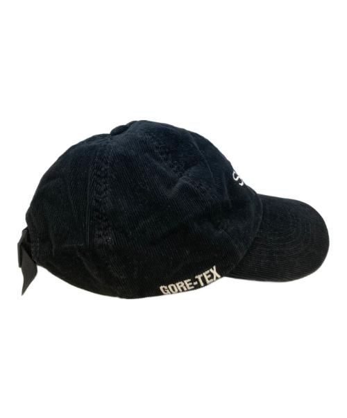 SUPREME（シュプリーム）Supreme (シュプリーム) GORE-TEX Corduroy Classic Logo 6-Panel キャップ ブラックの古着・服飾アイテム