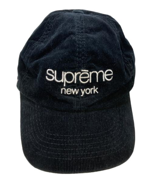 SUPREME（シュプリーム）Supreme (シュプリーム) GORE-TEX Corduroy Classic Logo 6-Panel キャップ ブラックの古着・服飾アイテム