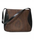 ETROエトロ）の古着「paisley shoulder bag」｜ブラウン×ブラック