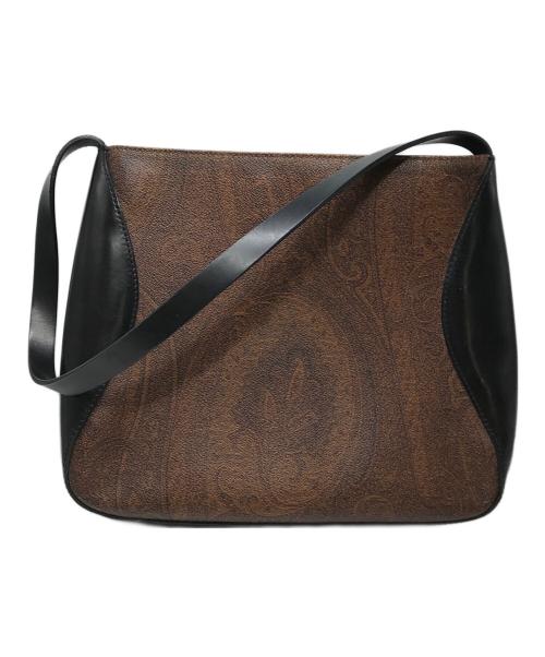 ETRO（エトロ）ETRO (エトロ) paisley shoulder bag ブラウン×ブラックの古着・服飾アイテム