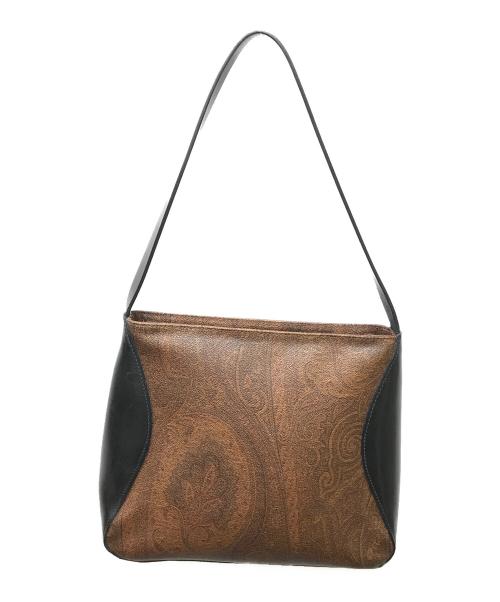 ETRO（エトロ）ETRO (エトロ) paisley shoulder bag ブラウン×ブラックの古着・服飾アイテム