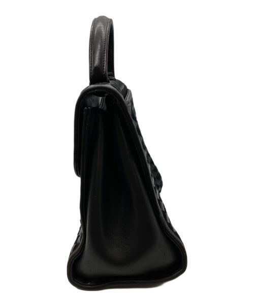 BALLY（バリー）BALLY (バリー) レザーハンドバッグ ブラックの古着・服飾アイテム