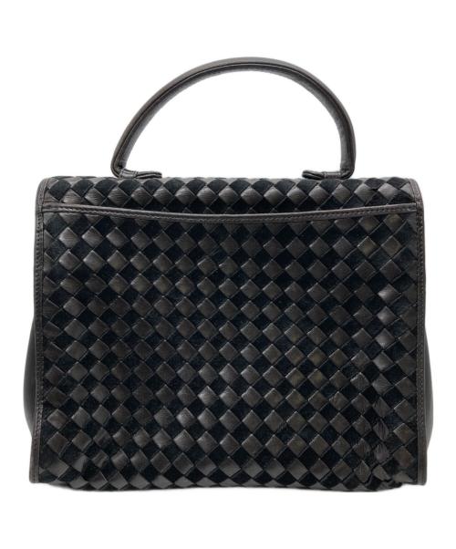 BALLY（バリー）BALLY (バリー) レザーハンドバッグ ブラックの古着・服飾アイテム