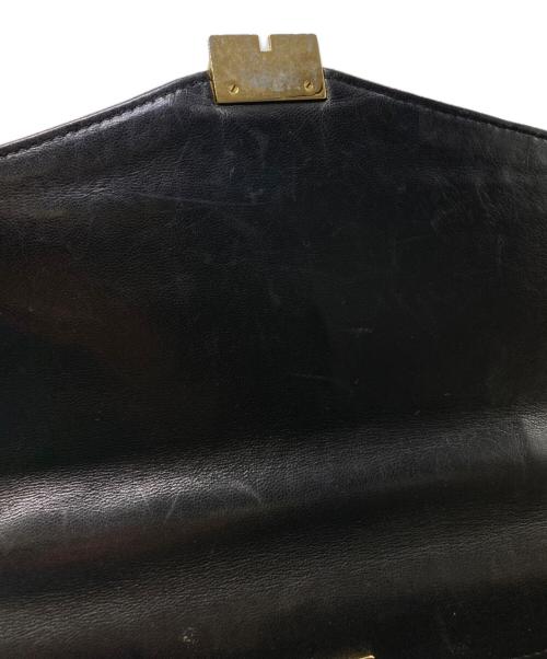 BALLY（バリー）BALLY (バリー) レザーハンドバッグ ブラックの古着・服飾アイテム