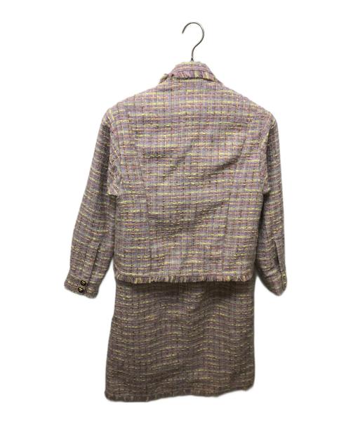 ESCADA（エスカーダ）ESCADA (エスカーダ) ツイードセットアップワンピース パープル サイズ:32の古着・服飾アイテム