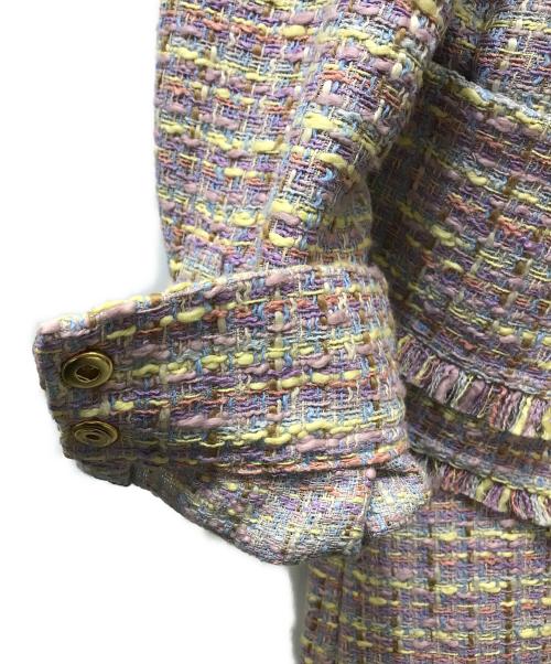 ESCADA（エスカーダ）ESCADA (エスカーダ) ツイードセットアップワンピース パープル サイズ:32の古着・服飾アイテム