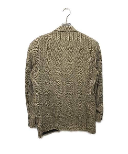 POLO RALPH LAUREN（ポロ・ラルフローレン）POLO RALPH LAUREN (ポロ・ラルフローレン) シルクヘリンボーン 段返り3Bジャケット ベージュ サイズ:40Rの古着・服飾アイテム