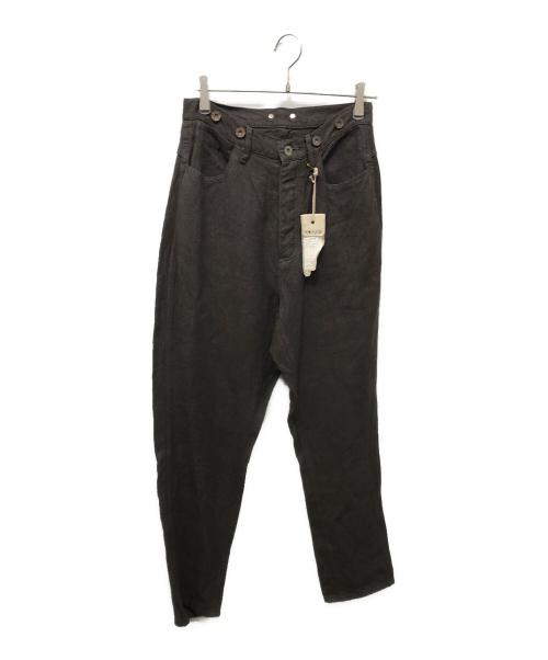 Vlas Blomme（ヴラスブラム）Vlas Blomme (ヴラスブラム) コルトレイクリネンパンツ グレー サイズ:1の古着・服飾アイテム