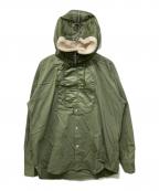 SOFTHYPHENソフトハイフン）の古着「N-2B COLLARED SHIRT」｜グリーン