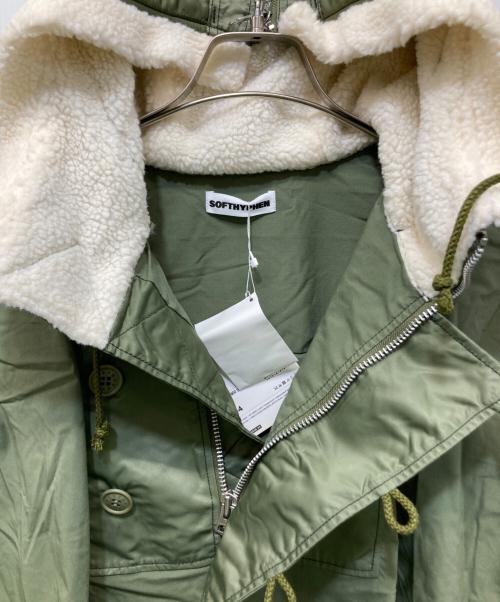 SOFTHYPHEN（ソフトハイフン）SOFTHYPHEN (ソフトハイフン) N-2B COLLARED SHIRT グリーン サイズ:4 未使用品の古着・服飾アイテム