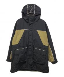 SOFTHYPHEN（ソフトハイフン）の古着「中綿フーデッドジャケット」｜ブラック