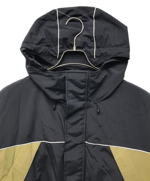 SOFTHYPHEN（ソフトハイフン）SOFTHYPHEN (ソフトハイフン) 中綿フーデッドジャケット ブラック サイズ:3の古着・服飾アイテム