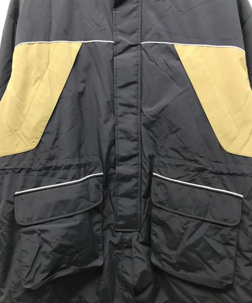 SOFTHYPHEN（ソフトハイフン）SOFTHYPHEN (ソフトハイフン) 中綿フーデッドジャケット ブラック サイズ:3の古着・服飾アイテム