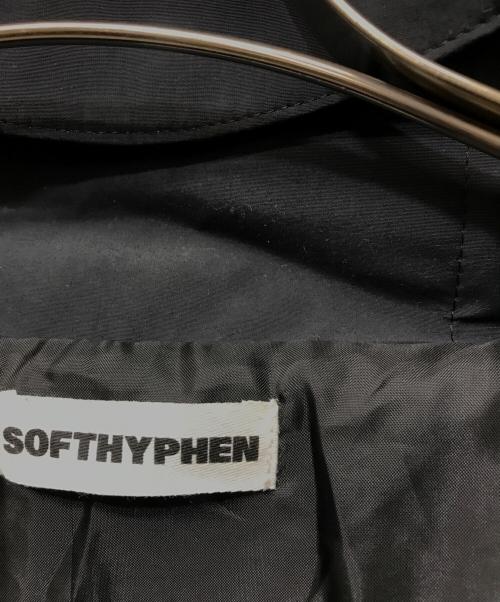 SOFTHYPHEN（ソフトハイフン）SOFTHYPHEN (ソフトハイフン) 中綿フーデッドジャケット ブラック サイズ:3の古着・服飾アイテム