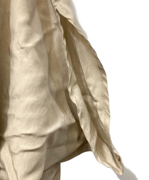 MM6 Maison Margiela（エムエムシックスメゾンマルジェラ）MM6 Maison Margiela (エムエムシックスメゾンマルジェラ) アシンメトリーシルクワンピース ベージュ サイズ:L(42)の古着・服飾アイテム