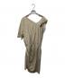MM6 Maison Margiela (エムエムシックスメゾンマルジェラ) アシンメトリーシルクワンピース ベージュ サイズ:L(42)：8000円