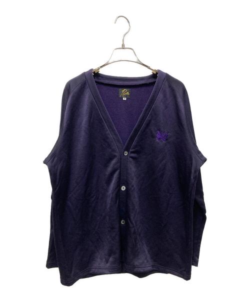 Needles（ニードルズ）Needles (ニードルズ) V NECK CARDIGAN - C/PE BRIGHT JERSEY パープル サイズ:Mの古着・服飾アイテム