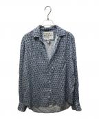 Frank&Eileenフランクアンドアイリーン）の古着「総柄シャツ」｜ブルー