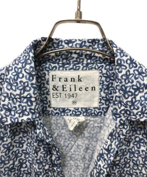 Frank&Eileen（フランクアンドアイリーン）Frank&Eileen (フランクアンドアイリーン) 総柄シャツ ブルー サイズ:XSの古着・服飾アイテム