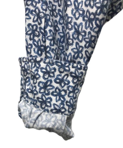 Frank&Eileen（フランクアンドアイリーン）Frank&Eileen (フランクアンドアイリーン) 総柄シャツ ブルー サイズ:XSの古着・服飾アイテム