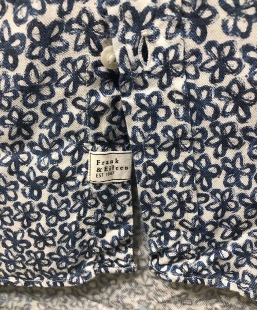 Frank&Eileen（フランクアンドアイリーン）Frank&Eileen (フランクアンドアイリーン) 総柄シャツ ブルー サイズ:XSの古着・服飾アイテム