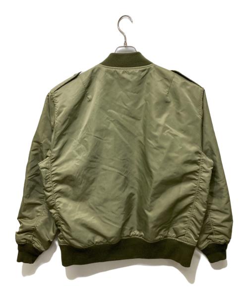 HOUSTON（ヒューストン）HOUSTON (ヒューストン) L-2 フライトジャケット オリーブ サイズ:46の古着・服飾アイテム